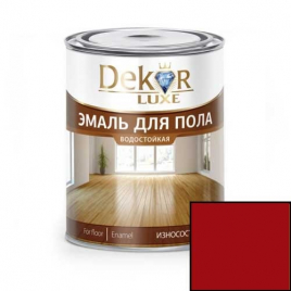 Эмаль для пола DEKOR GOLD красно-коричневая 0,8 кг