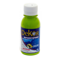 Паста колерная "DEKOR" лимонно-желтый №1, 0,1кг
