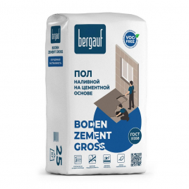 Bergauf Ровнитель на цементной основе Boden Zement Gross, 25кг