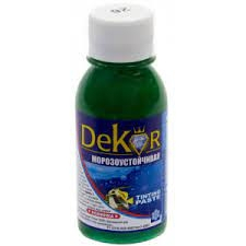 Паста колерная "DEKOR" зеленый №26, 0,1кг