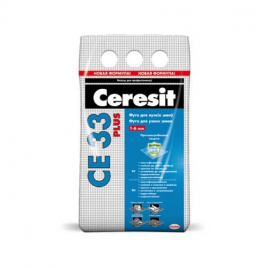 Фуга CERESIT CE33, 01 белая 2 кг