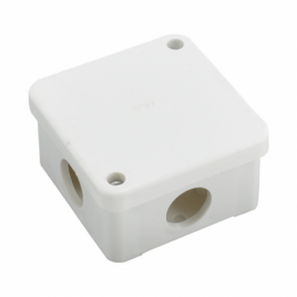 Коробка КР 80*80*50 мм (квадратная), 7 вх. (гермовводы), IP54