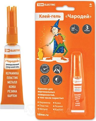 Супер-клей гель "Чародей" 3г блистер TDM (SQ0542-0002) в Гомеле