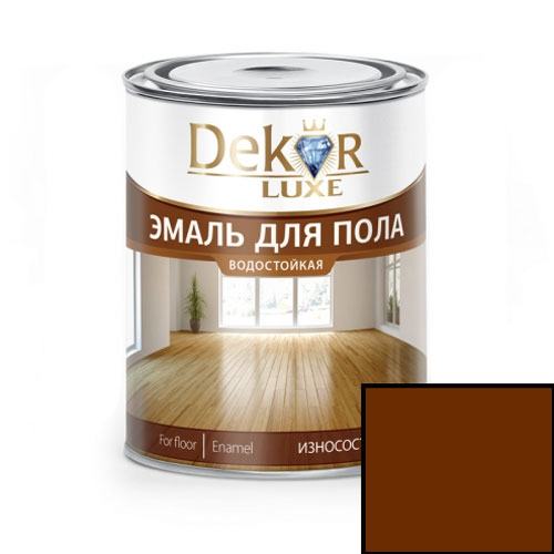 Эмаль для пола DEKOR GOLD каштан 1,8 кг  в Гомеле