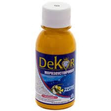 Паста колерная "DEKOR" ярко-желтый №10, 0,1кг в Гомеле