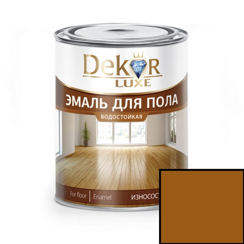 Эмаль для пола DEKOR GOLD золотисто-коричневая 1,8 кг в Гомеле