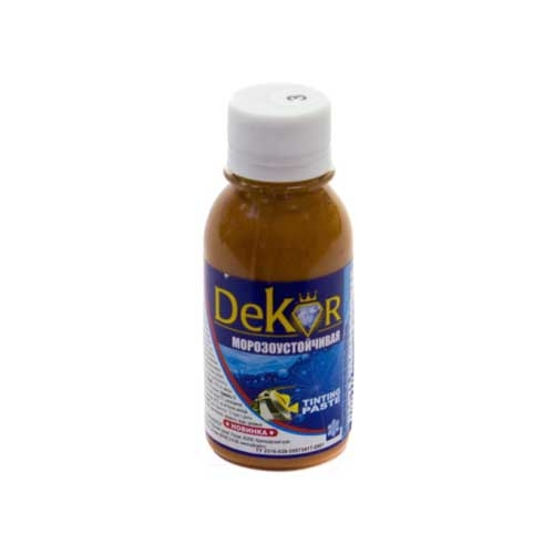 Паста колерная "DEKOR" бежевый №3, 0,1кг в Гомеле